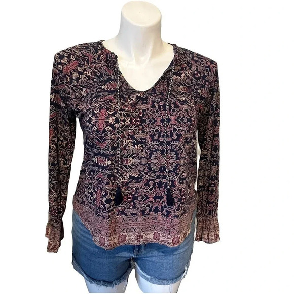 Lucky Brand Blouse Size M - Picture 1 of 5